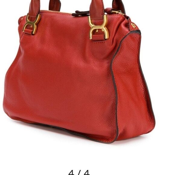 CHLOE MARCIE RED SATCHEL - Picture 4 of 16